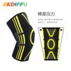 Novas Joelheiras Tricotadas Estéreo Coloridas de Nylon Respiráveis Quentes para Corrida Basquete Esportes ao Ar Livre Equipamento de Proteção Antiderrapante