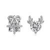 Luz de Navidad Lujo Plata de Ley S925 Aretes Collar Mujer Exquisito Diseño Astas Embalaje de Regalo Joyería Moderna y Elegante