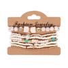 Pulsera Europea y Americana Bohemia Hecha a Mano Mix and Match Cuentas de Arroz Multicapa para Mujer Pulsera de Cuentas Joyería Joyería Transfronteriza
