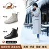 Tênis de Cano Alto Gorilla para Mulheres Outono e Inverno 2026 Novo Estilo Tênis Feminino com Lã Adicionada para Aquecimento, Tênis de Algodão, Tênis Esportivos Casuais Brancos Femininos