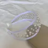 Diadema Estilo Hepburn con un Toque Vintage, 2026 Perla Suave Versátil de Ala Ancha para Salir, Accesorio para la Cabeza de Estilo Japonés y Coreano de Copa Alta