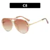 Gafas de Sol con Forma de Sapo Simples 2025 Nuevas Gafas de Sol Europeas y Americanas de Moda Versátiles Retro para Conducir Viajes