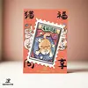 Adesivos de Impressão Cultural e Criativa Original Jia Ma de Yunnan, Notas Adesivas, Capas para Celular, Marcadores de Página Decorativos de Gato Pet, Lembrancinhas