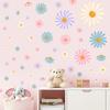 Adesivos de Parede Margarida Adesivos de Parede Florais Boêmios Decoração de Quarto de Menina Flor Composta Decalques de Quarto Infantil Jardim de Infância