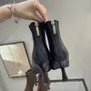 Botines Skinny Elásticos de Terciopelo Retro para Mujer 2026 Nuevos con Punta Fina Tacón de Aguja Tacón Alto Botines de Invierno con Forro de Terciopelo Botas de Moda