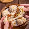 Shumai envuelto en papel, shumai estilo Su de yema de huevo, carne fresca y queso, desayuno instantáneo conveniente, producto semielaborado, shumai listo para comer