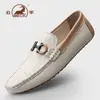 Zapatos Casuales de Piel de Borrego Genuina para Hombre 2026, Transpirables, Cómodos, Suela Suave, Antideslizantes, Mocasines Versátiles, Zapatos de Piel para Hombre