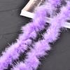 Suministro tira de plumas multicolor diy accesorios de ropa de plumas accesorios bufanda accesorios hechos a mano tiras planas de lana de pavo