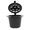 Compatible con Nestle paquete de 6 conchas para filtro de café en polvo uso ilimitado cápsula de café rellenable juego de cuchara y cepillo