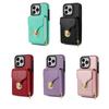 Funda de cuero para teléfono móvil compatible con iPhone 13 Pro Max, bandolera con cremallera, tarjetero, monedero y funda protectora para tarjetas 14 Pro Max.