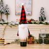 Decoraciones navideñas nuevas transfronterizas Cubierta de botella de vino vieja del bosque Cubierta de vino de enano sin rostro de dibujos animados Cubierta de vino para mesa de comedor