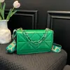 Bolso Casual Sencillo, Moderno Estilo Nuevo 2026, Personalidad Retro, Correa Ancha para el Hombro, Bolso Pequeño con Cadena Gruesa Elegante