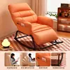 Mecedora sofá individual mecedora sillón reclinable para adultos silla de ocio para balcón lujo ligero despreocupado sofá para persona perezosa silla sofá se puede dormir