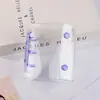 Estilo Ins Mini A8 Capa de Folhas Soltas com Botão Duplo Transparente Colorido em PVC Presilha de Encaixe Pequena Argola Metálica de 3 Furos Caderno de Folhas Soltas