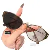 Gafas Fotocromáticas de Prescripción para Mujer, Montura Grande Ultraligera, Efecto Adelgazante, Estilo Coreano, Gafas de Color Cambiante de Moda sin Graduación, Se Pueden Personalizar con Graduación