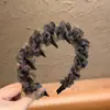 Diadema de Malla con Pedrería de Lujo Nueva 2026 para Mujer con Dientes, Pinza para el Cabello de Corona Alta, Accesorio para el Cabello de Diadema de Moda de Gama Alta