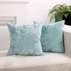 Fronha de almofada de veludo gelo cor sólida estilo nórdico de luxo leve, almofada de sofá de veludo, best-seller da Amazon, feita sob medida