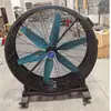 Ventilador Móvel Industrial com Ajuste de Velocidade Contínuo para Oficinas, Fábricas e Armazéns, Ventilador Cilíndrico Grande de Ímã Permanente com Frequência Variável