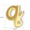 Superficie de Espejo de Cobre Nueva Transfronteriza Colgante de 26 Letras Inglesas Collar Pulsera Pendientes DIY Accesorios Simples Versátiles