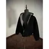 Sudadera con capucha tipo cárdigan gris estilo japonés para hombre, adecuada para usar en capas en primavera y otoño, disponible en negro, diseño liso, en stock
