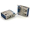 Socket Hembra de Plástico Azul USB 3.0 para Inserción Directa, Carga y Transmisión de Datos de Alta Velocidad, Fabricante de Socket de Interfaz de Conector USB