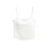 Camisola de encaje sexy sin espalda, puramente seductora, con copas en el busto, top corto versátil ajustado para el verano, top estilo chica caliente para mujer