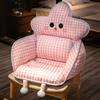 Cojín de Asiento y Respaldo Integrados Oficina Sedentario Cojín Lumbar Dormitorio Estudiante Cojín para Glúteos Cojín para Silla Cojín de Asiento Invierno