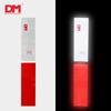 DM TD camión pegatina reflectante cuerpo rojo y blanco color cristal rejilla película reflectante Tráfico inspección anual advertencia tira reflectante anticolisión