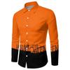 Nueva camisa de hombre europea y americana con estampado de Halloween, de Amazon, eBay y AliExpress, camisa informal personalizada de moda.