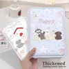 Espelho de Maquiagem com Estampa de Cachorro Floral Desenho Animado Fofo, Espelho de Mesa Pequeno Dobrável Portátil, Espelho de Retoque para Dormitório