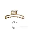 Pasador de Aleación Transfronterizo, Pinza para el Cabello Elegante y Sencilla, Pinza para Cola de Caballo Alta, Pinza Pequeña de Tiburón Fragante