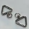 Hebilla de Resorte Triangular Hebilla de Resorte de Aleación de Zinc Hebilla Simple Mosquetón Hebilla para Cadena de Perro Accesorios de Ferretería para Joyería Ropa