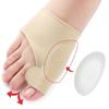 Corrector de valgo para dedo gordo del pie, pulgar y separador de dedos, funda protectora antideslizante para el cuidado de los huesos del pie.