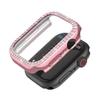 Adequado para Apple Watch Applewatch7 caso protetor PC galvanoplastia Double Diamond filme temperado integrado 8 geração relógio diamante