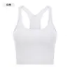 Ropa de Yoga Cruzada con Correa Corta Chaleco Cinturón para Mujer Almohadilla para el Pecho Forma de I Espalda Hermosa Antishock Top Deportivo Fitness S2081