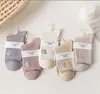 Algodón por Dentro y por Fuera, Calcetines de Doble Costura Liaoyuan para Mujer, Rayas Finas, Color Sólido Versátil, Calcetines de Algodón Espesos para Mujer hasta la Pantorrilla Venta al por Mayor