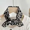 Bufanda de Algodón y Seda con Estampado de Leopardo Nueva para Primavera y Verano para Mujer, Delgada, de Alta Gama, Profesional, Decorativa, Bufanda Cuadrada Multifuncional