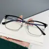 Nova Armação Quadrada Estilo Japonês para Sobrancelha Óculos Casuais Meia-Armação Óculos de Negócios Masculinos da Moda Armação de Óculos Tendência Pode Ser Equipado com Lentes