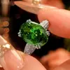 2026 Zhuangshengsheng Joias Cobre Banhado a Ouro Vintage Moda Corte Gelo Verde Esmeralda Amarelo Ganso Roxo Anel Aberto 10*14