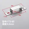 Hebilla de fijación para tira LED hebilla rectangular letra '' Canaleta de luz LED clip de acero inoxidable exterior interior techo pared de fondo