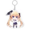 Llavero acrílico de doble cara con pegamento, colgante personalizado de estrella de anime de dibujos animados, llavero DIY periférico personalizado