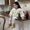 Abrigo de Algodón para Invierno con Forro Polar para Niños, Ropa Exterior para Bebés, Ropa para Niños Estilo Coreano Otoño e Invierno 2025, Abrigo de Algodón para Niñas