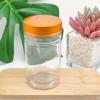 Botella de Bambú Transparente de Boca Ancha de 300 ml para Té, Infusión de Hierbas, Frasco de Ginseng Americano, Botella Redonda de Producto para la Salud, Botella de Plástico Transparente