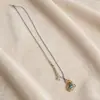 Nuevo Estilo Doce Signos del Zodíaco Brocado Imitación Dinastía Song Estilo Chino Nuevo Collar Cadena para Suéter Versátil Estilo Nacional Regalo para Amigos Accesorio Colgante