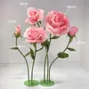 Casamento Rosas Artificiais Feitas à Mão Adereços de Casamento Arte de Papel Gigante Shopping Produtos Acabados Exposição Decoração Arranjo de Dia dos Namorados
