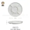 Plato creativo chino de melamina blanca vajilla de banquete de cocina privada plato de hotel restaurante plato de sopa plato de aperitivo plato personalizado