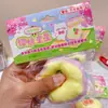 Nuevo Juguete de Apretar Fluido Forma de Estrella de Cereza Alto Valor Estético Lindo para Niños Alivio del Estrés Apretable Juguete de Juego de Moda