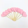 10 peças cartão de decoração de bolo estrela de cinco pontas amor estrela multicolorida formato de coração palito de dente glitter plug-in de panificação plug-in