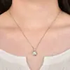 Colar Pingente Gota de Água Pérola Natural de Água Doce Moissanita Banhado a Ouro 14K Design de Nicho de Luxo Leve Francês Corrente para Clavícula