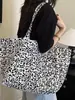 Bolsa de Lona con Estampado de Leopardo para Mujer, Bolsa de Gran Capacidad, Nuevo Modelo 2026, Comercio Exterior Transfronterizo, Bolso para el Trabajo Diario, Bolso de Hombro para Mamá